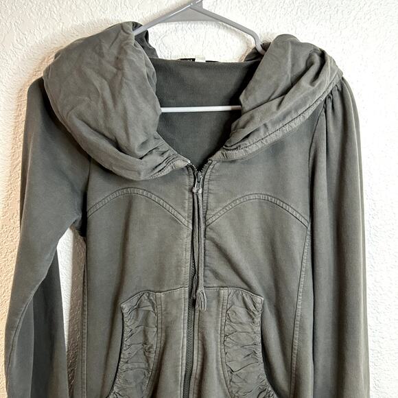 Prairie Underground Long Cloak Hoodie Gray Womens Size Small EUC USA Made - Picture 5 of 7
